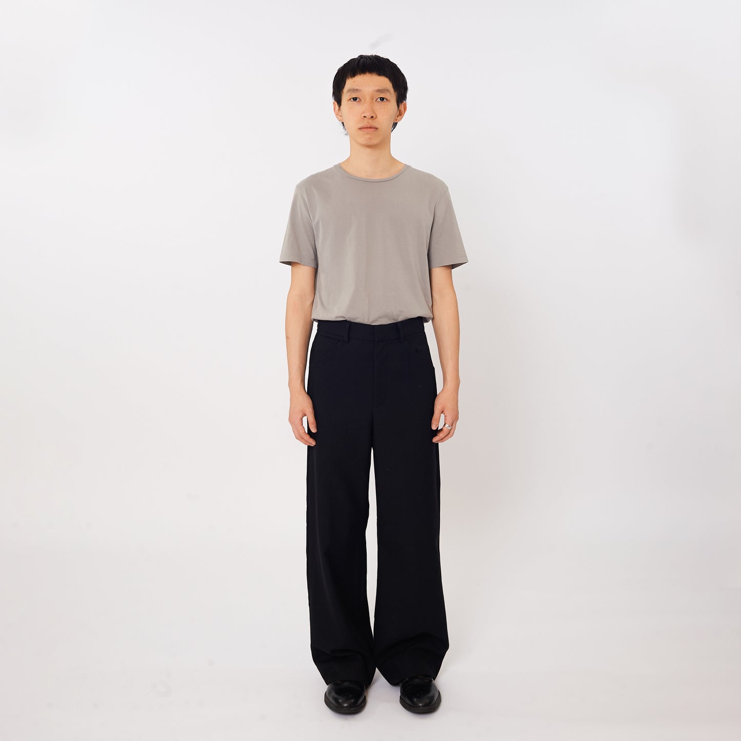 5-POCKET WOOL STRAIGHT TROUSERS