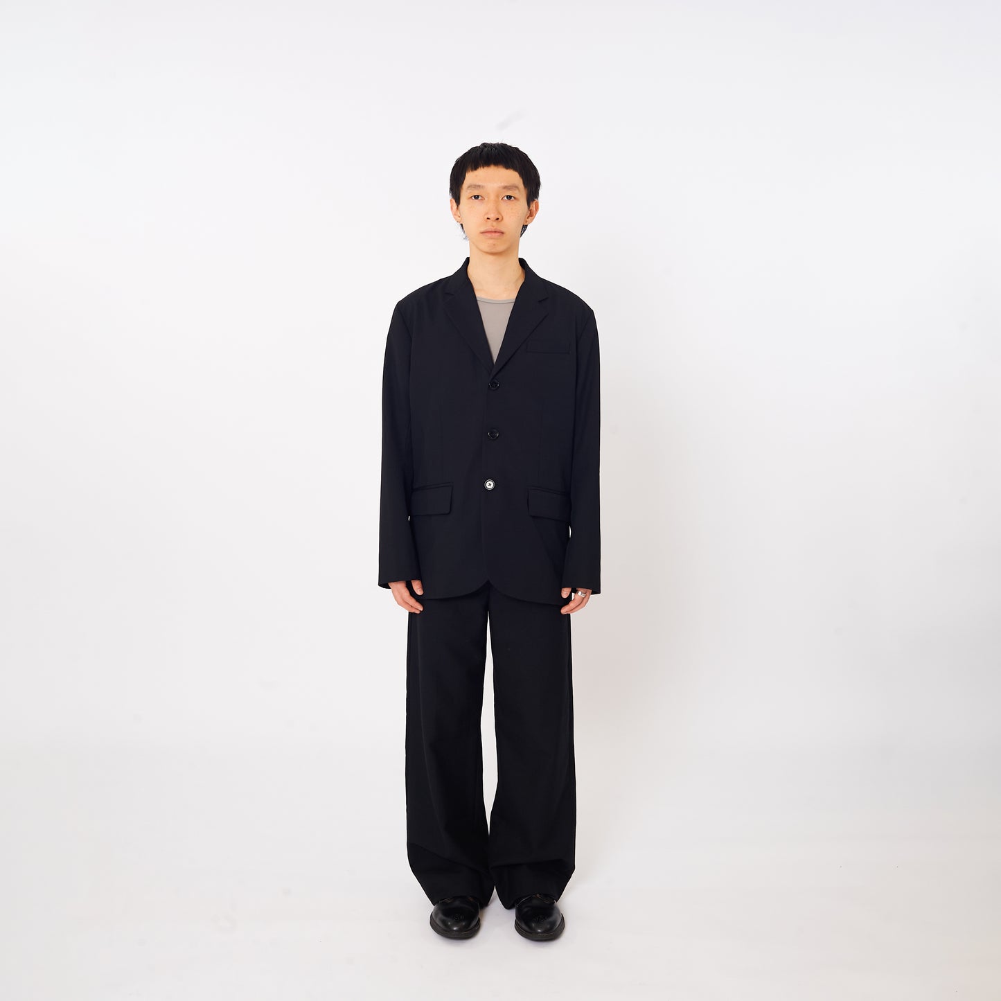 SINGLE GABARDINE WOOL BLAZER