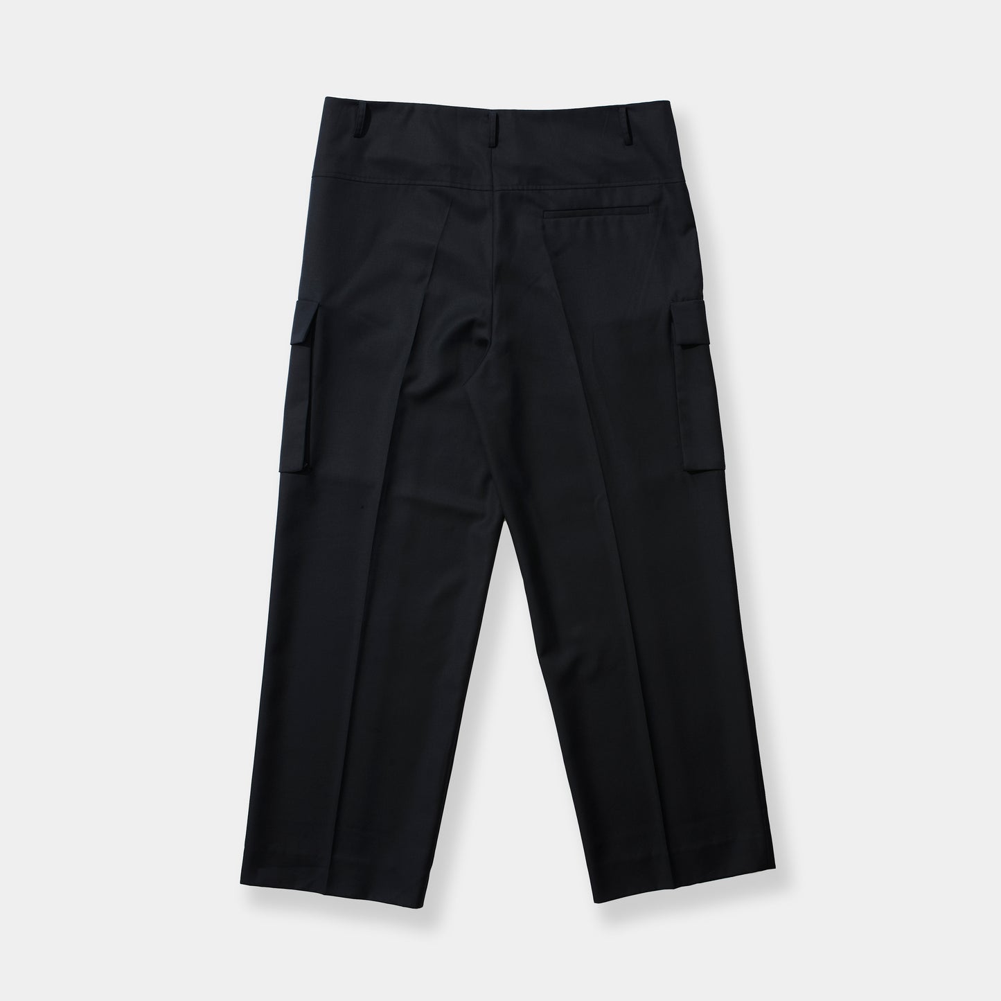 CASHMERE BLENDS CARGO TROUSERS