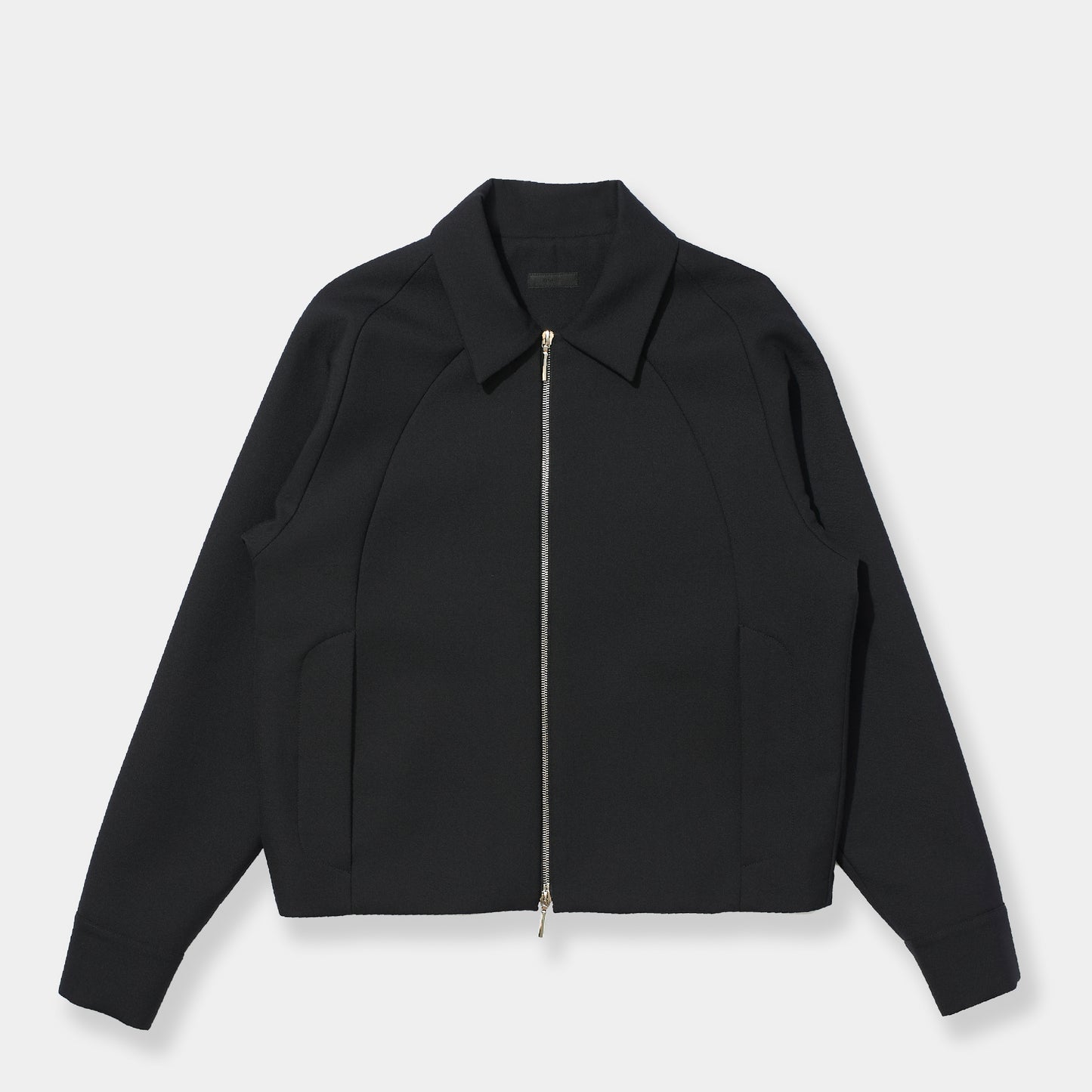 RAGLAN SLEEVE CROPPED WOOL JACKET
